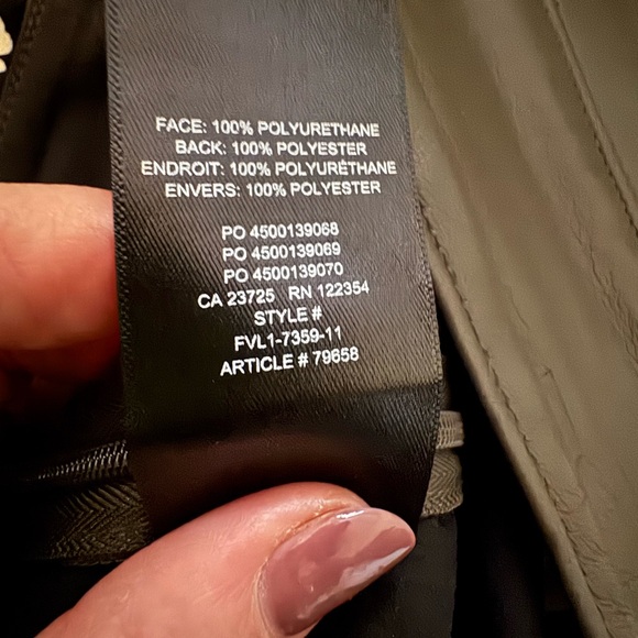 Babaton Brown Faux Leather Pencil Skirt - Picture 5 of 5